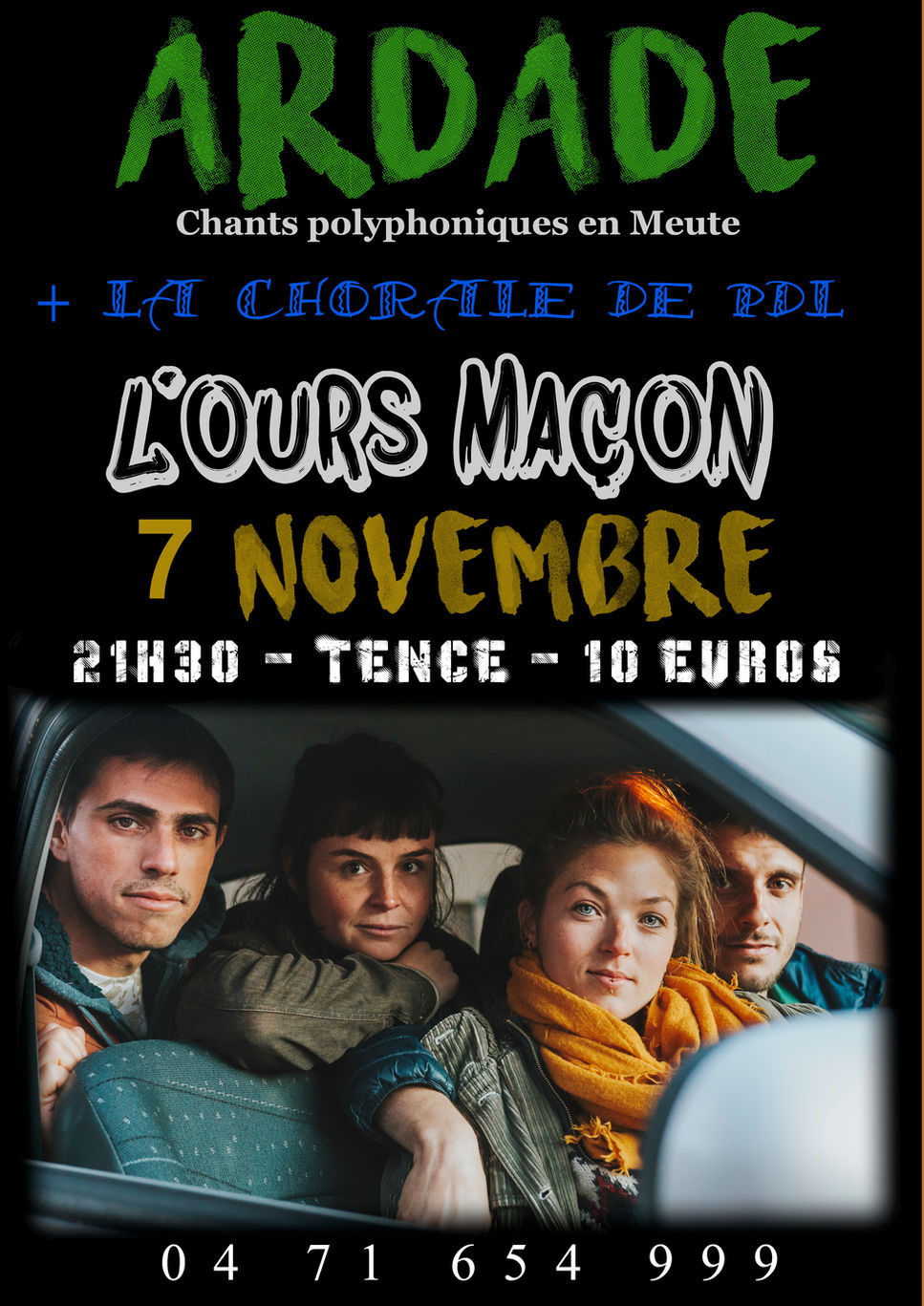 chorale polyphonie occitan chants ardade concert live tence ours maçon