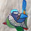 Thumbnail: Blue Wren  Stained Glass / Leadlight Suncatcher - large