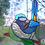 Thumbnail: Blue Wren  Stained Glass / Leadlight Suncatcher - large