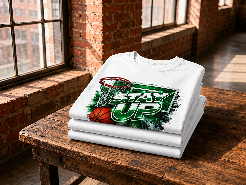 Thumbnail: Boston-Inspired STAY UP T-Shirt - White