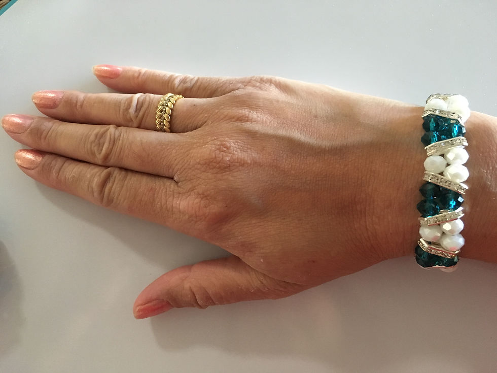 Thumbnail: Wide Beaded Bracelet