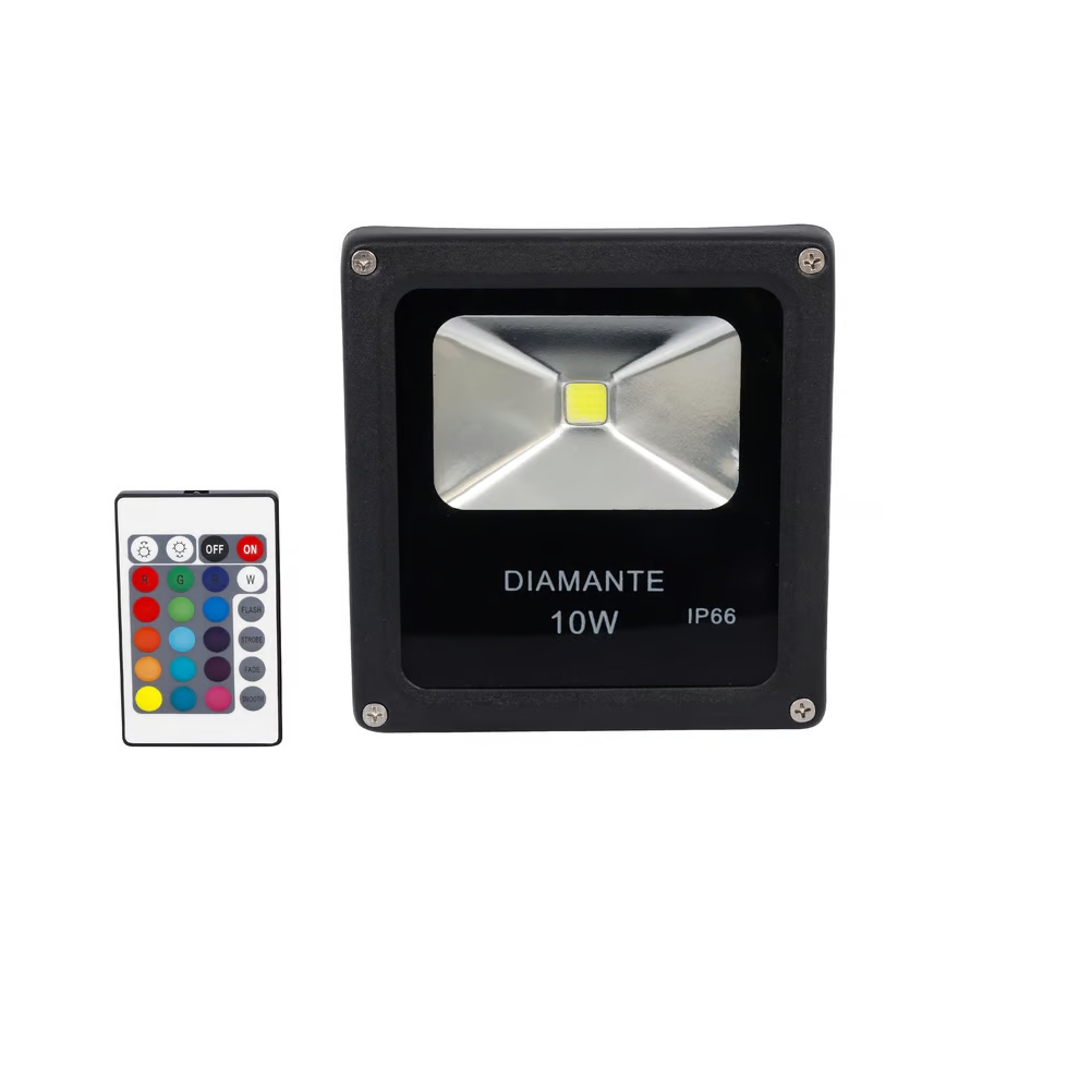 Refletor Led 10W RGB Bivolt Diamante
