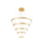 Miniatura: Pendente Φ20×Φ40×Φ60×Φ80×Φ100cm 188W 3000K 18800lm Bivolt Aluminio Dourado SILIC