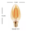 Miniatura: Lâmpada Filamento Vela Bastão E14 Bivolt