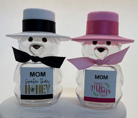 Bears Gold and colorful - floppy hats.jpg