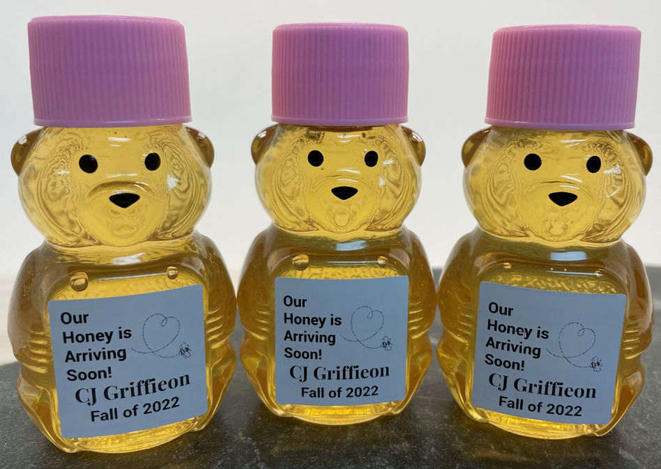 our honey is arriving soon - CJ - pink cap.jpg