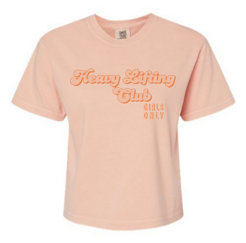 Thumbnail: HEAVY LIFTING CLUB CROP TOPS