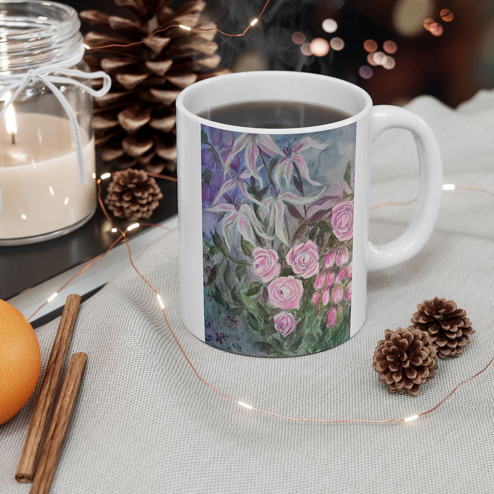 Thumbnail: Pretty in Pink / Botanicals Mug 11oz