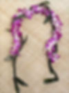 TI LEAF LEI WITH PURPLE ORCHID WRAP