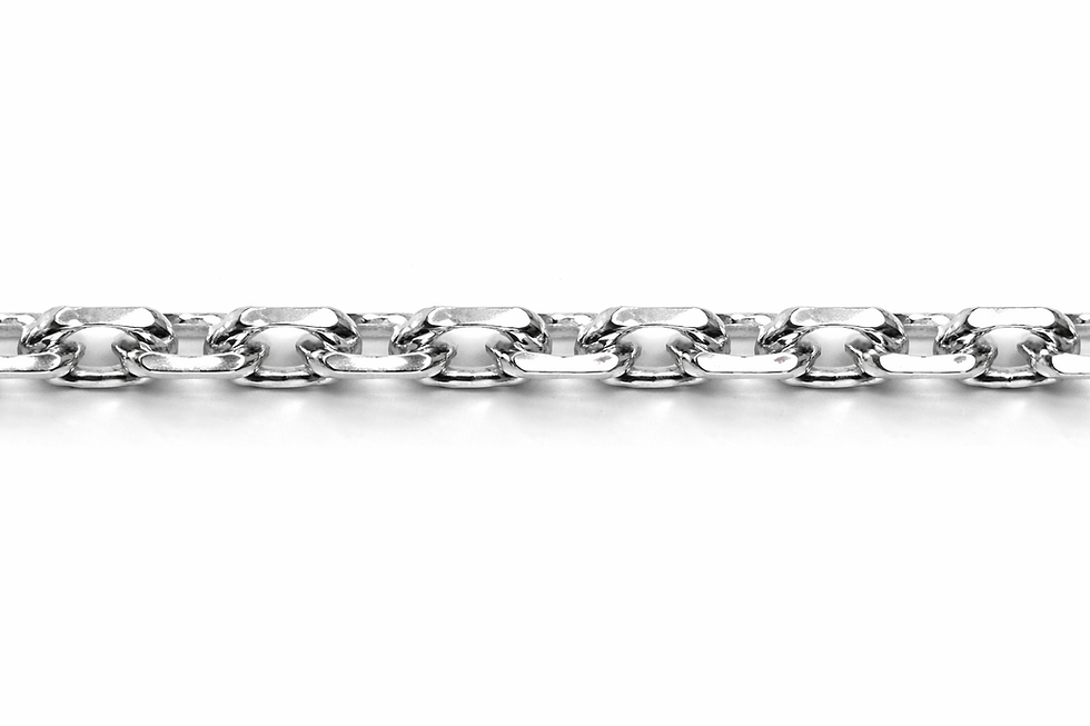 Thumbnail: Cable Diamond Cut Chain - Oval 1.12mm Loose (1M, 3M, 5M)