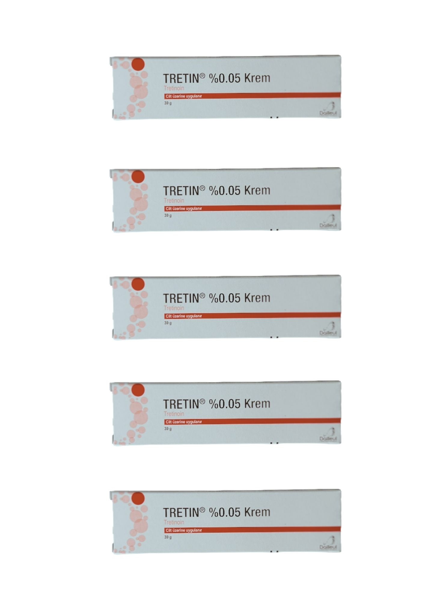 Tretinoin Cream Tretin 0.05% X 5 Packs
