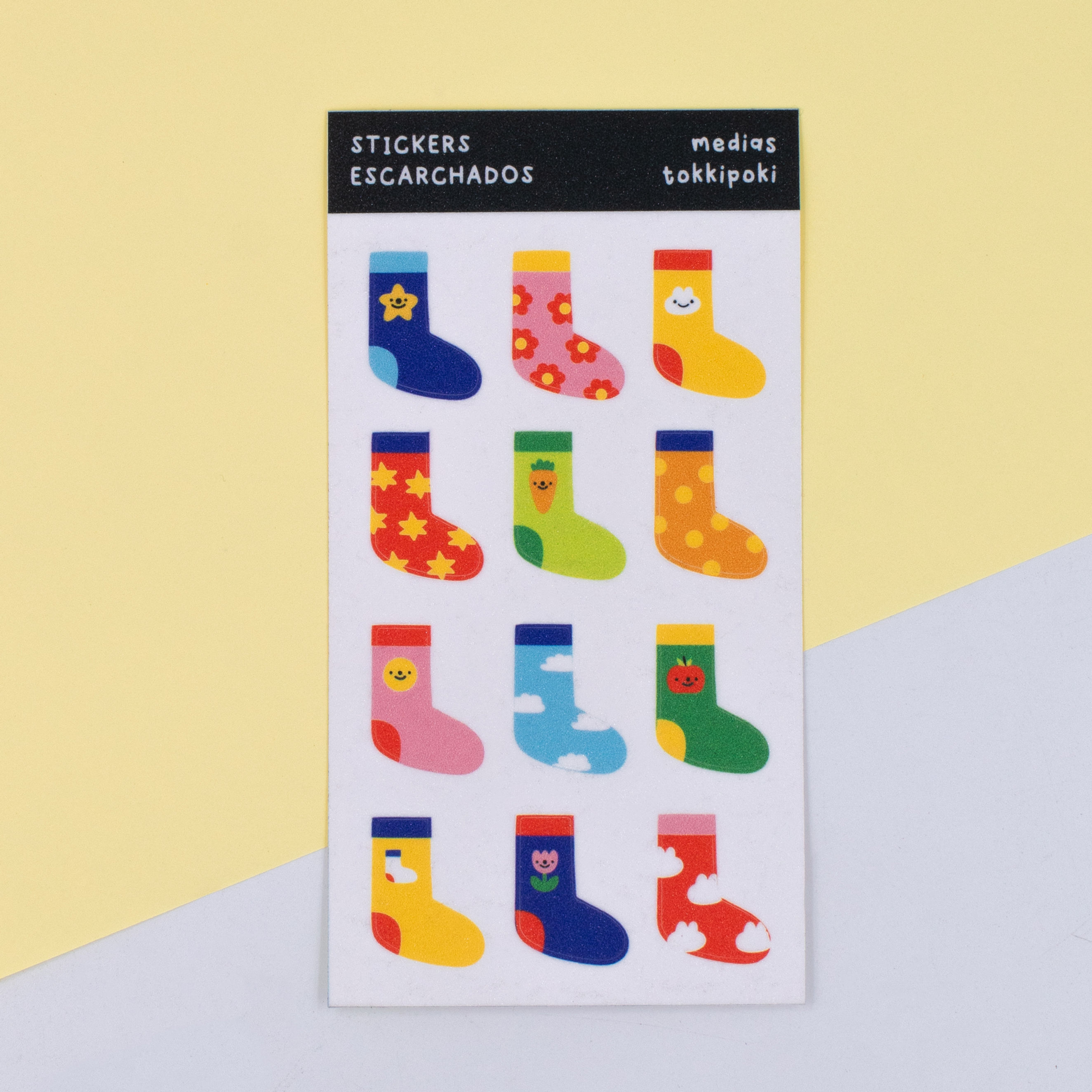 Plancha de stickers Medias