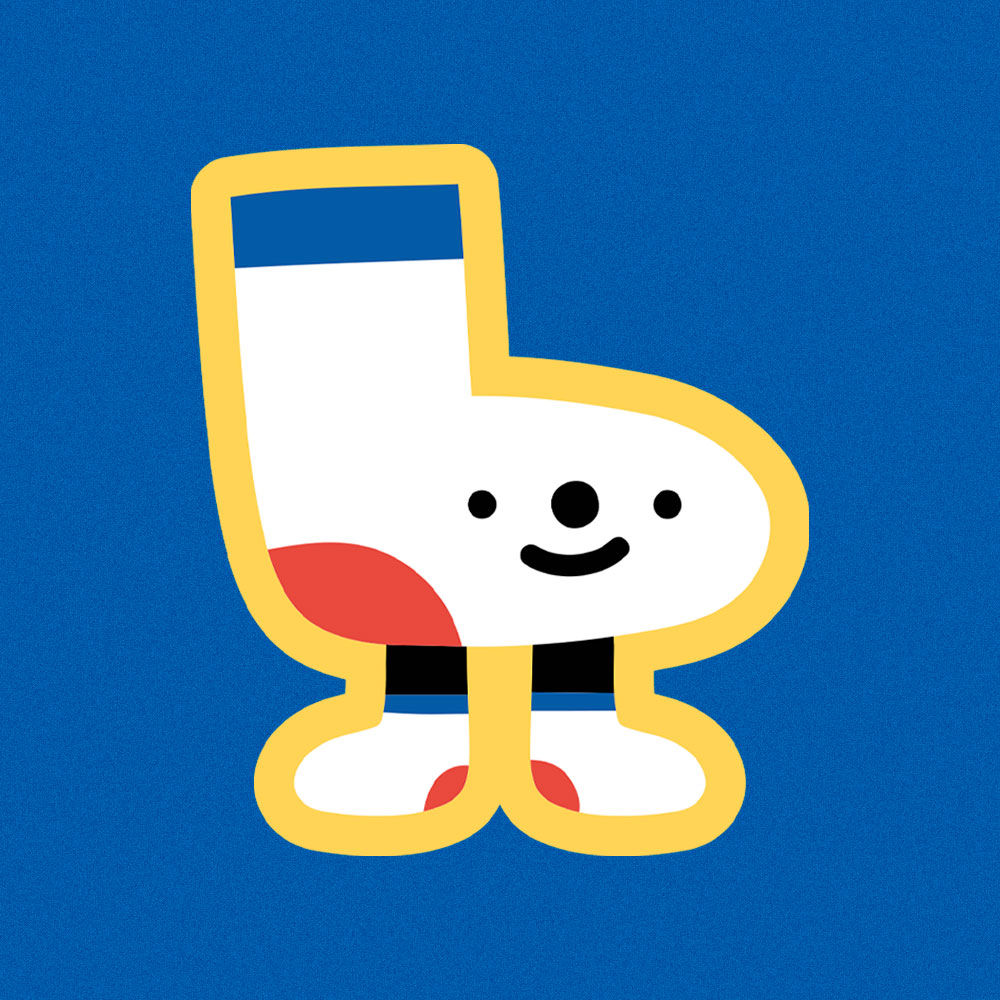 Sticker Media con medias