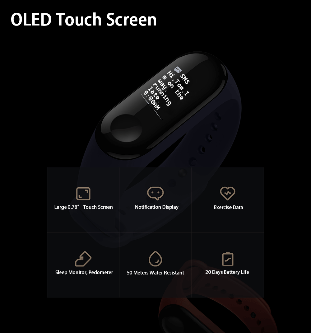 Pulsera Inteligente Xiaomi Mi Band 3 Global By Lucila Store