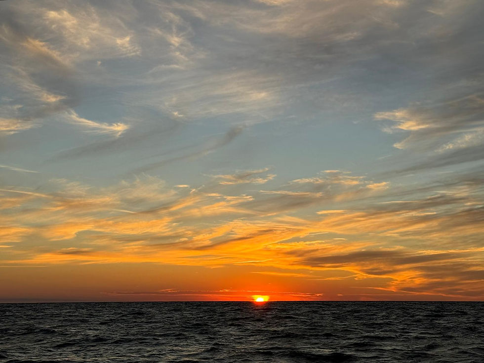 Coucher de soleil fambloyant