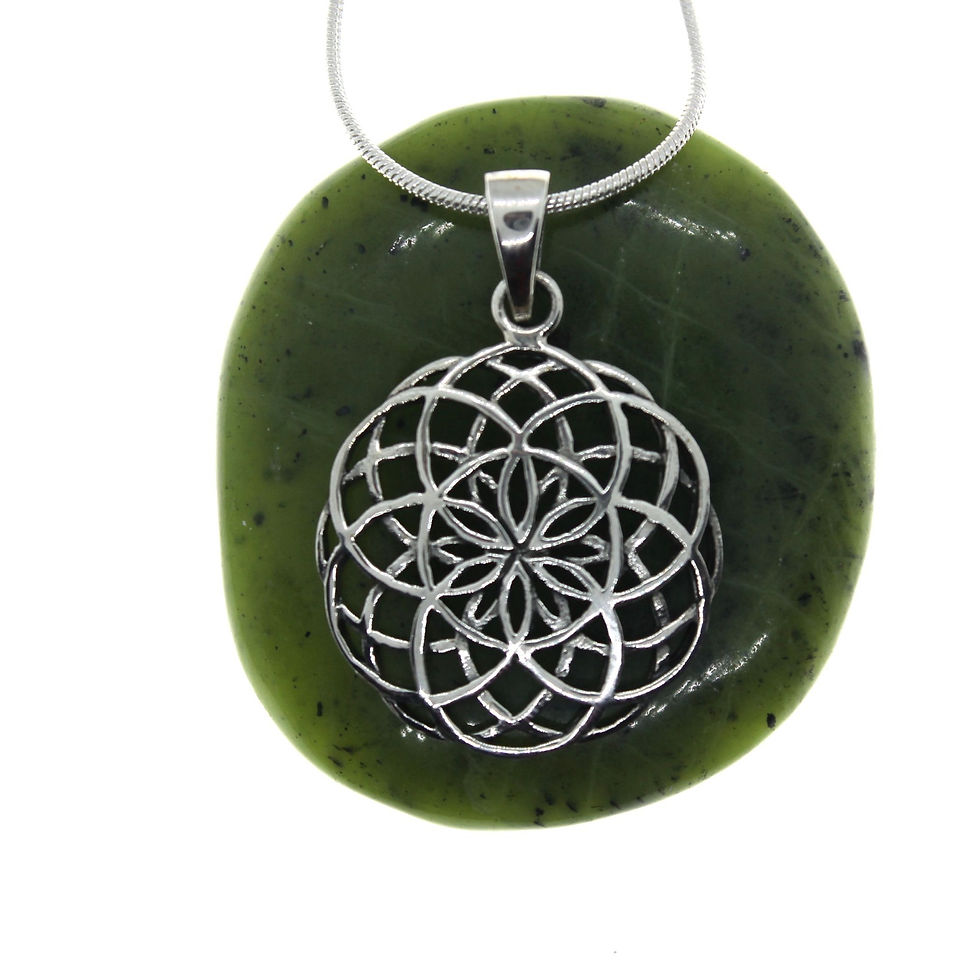 Thumbnail: Seed of Life (large) - 925 Sterling Silver Pendant