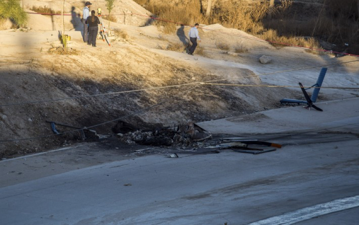 Helicóptero de la Policía de Tijuana se estrella
