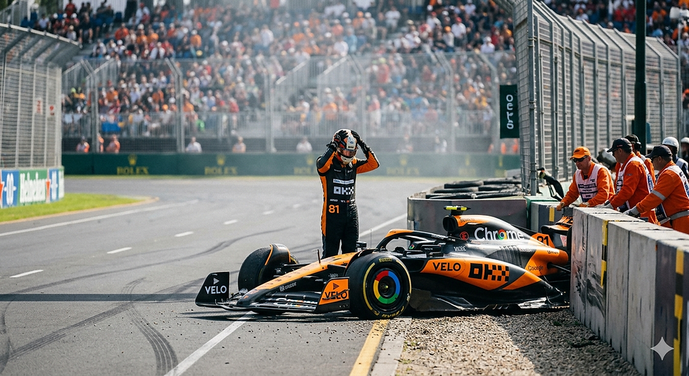 El duro traspié de Piastri en Australia: ¿Qué le pasa a McLaren en este 2026?