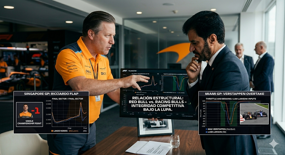 Zak Brown exige a la FIA eliminar las alianzas en la F1 ¿Peligra el pacto Red Bull-Racing Bulls?