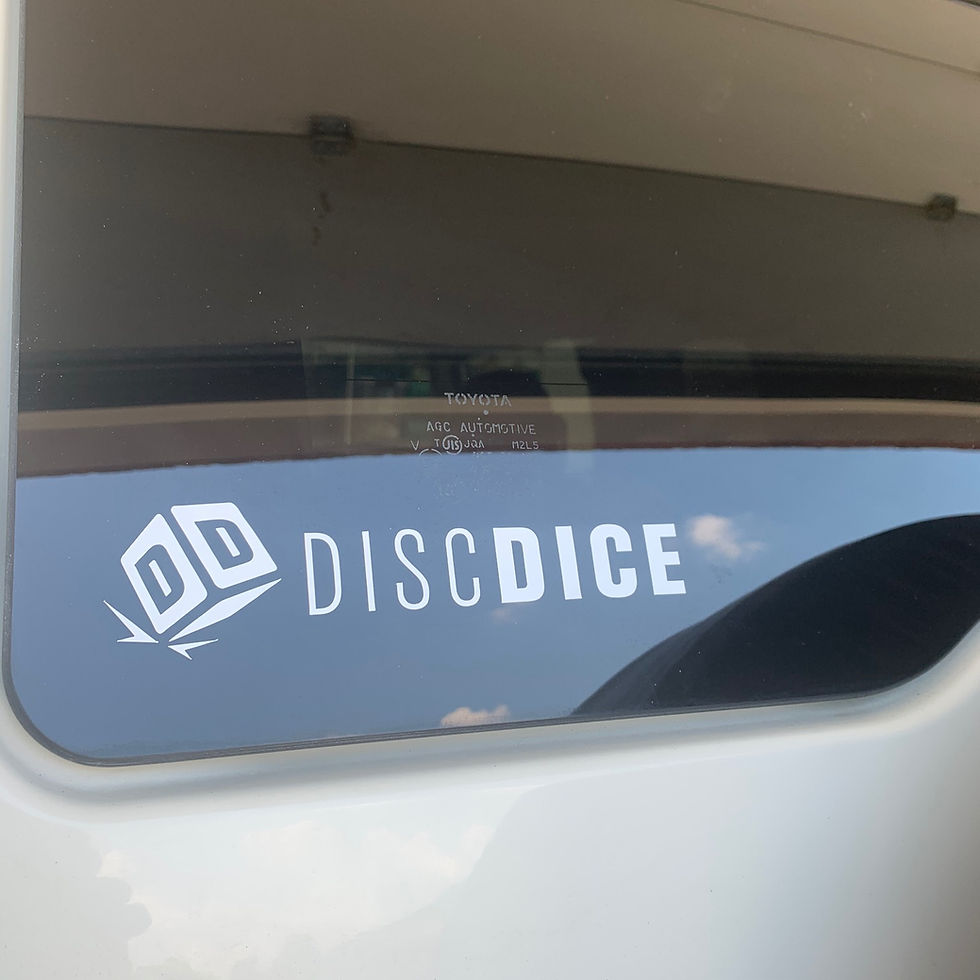 Thumbnail: Transfer Sticker: Full DiscDice Logo