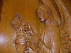 Détail de l'ange à l'encensoir