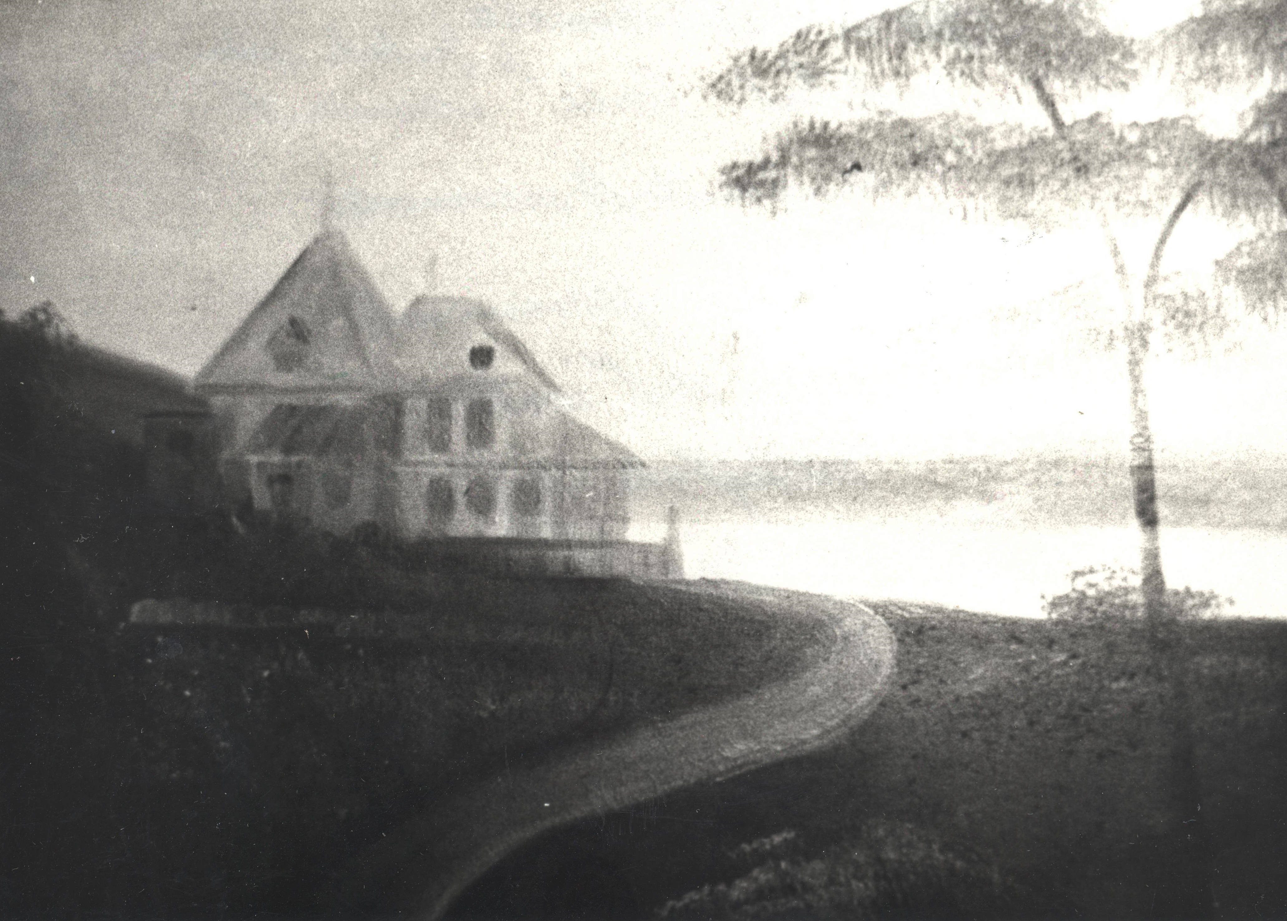 Détail de la toile de fond de scène