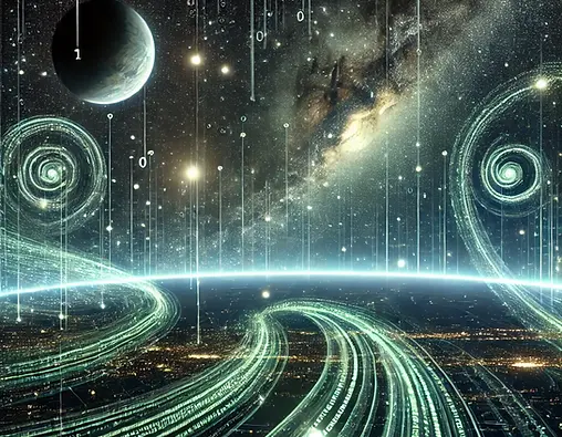 DALL·E 2024-10-23 11.58.22 - A futuristic scene showing the vastness of space with planets