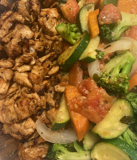 Arranged Food and Objects