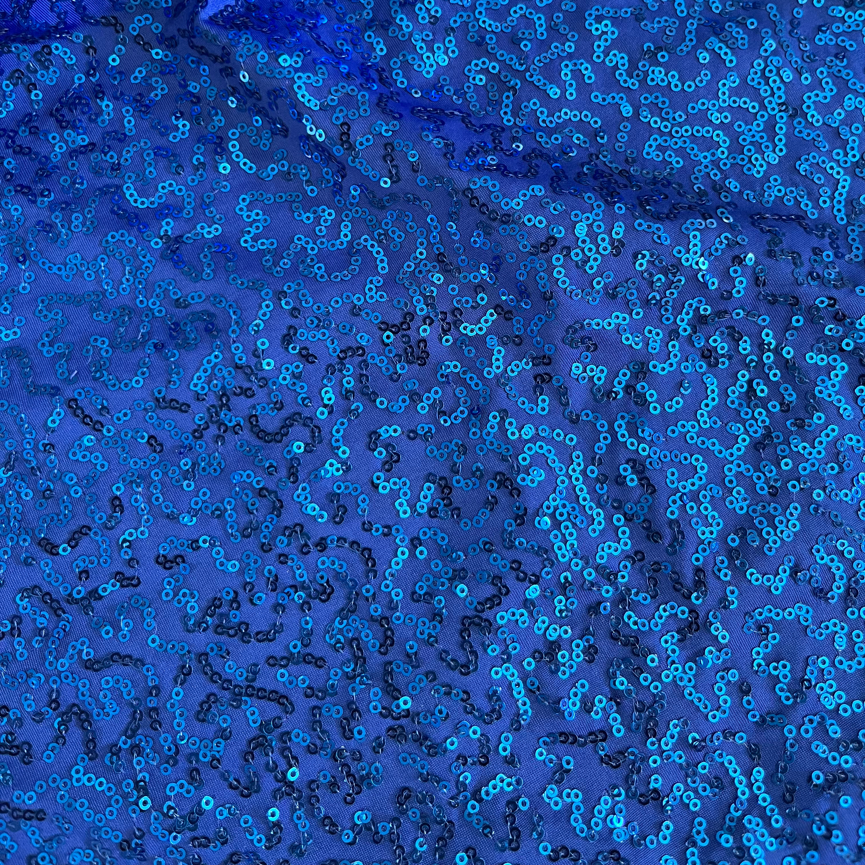 Sequin - Royal - 130cm x 2.05m