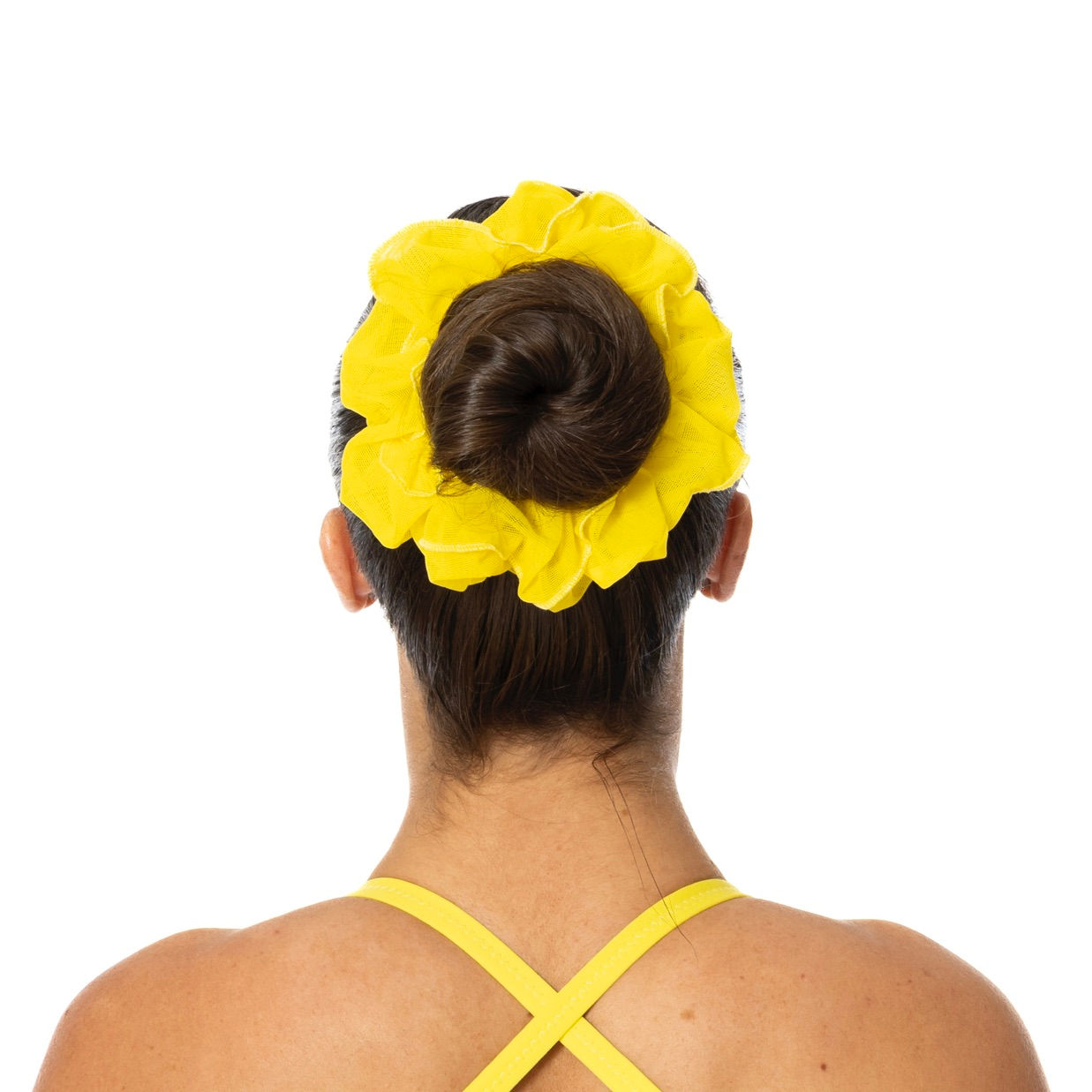 SOFT SCRUNCHIE - Yellow Mesh