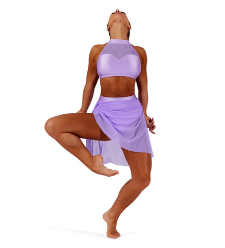 LAYERED FRILL SKIRT WILD AZAL
