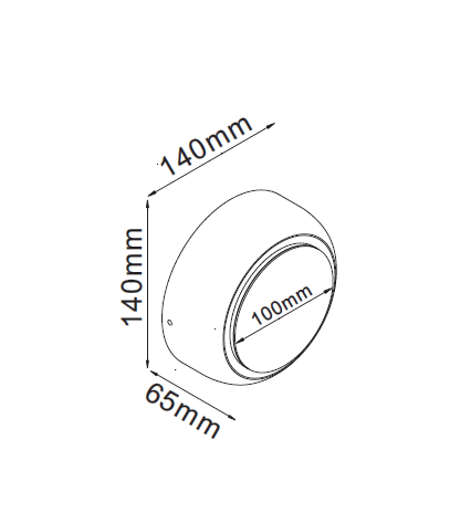 Miniatura: Aplique LED circular blanco 5W