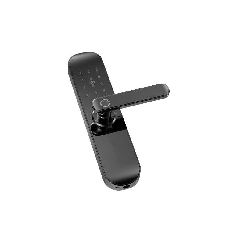 Miniatura: Cerradura electrónica WIFI, con control por celular y con clave, huella y llave