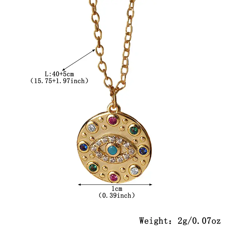 縮圖：santorini Mediterranean style S925 Sterling Silver Zircon Embedded Pendant Necklace,