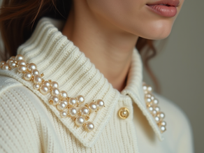 Sweater with Pearls