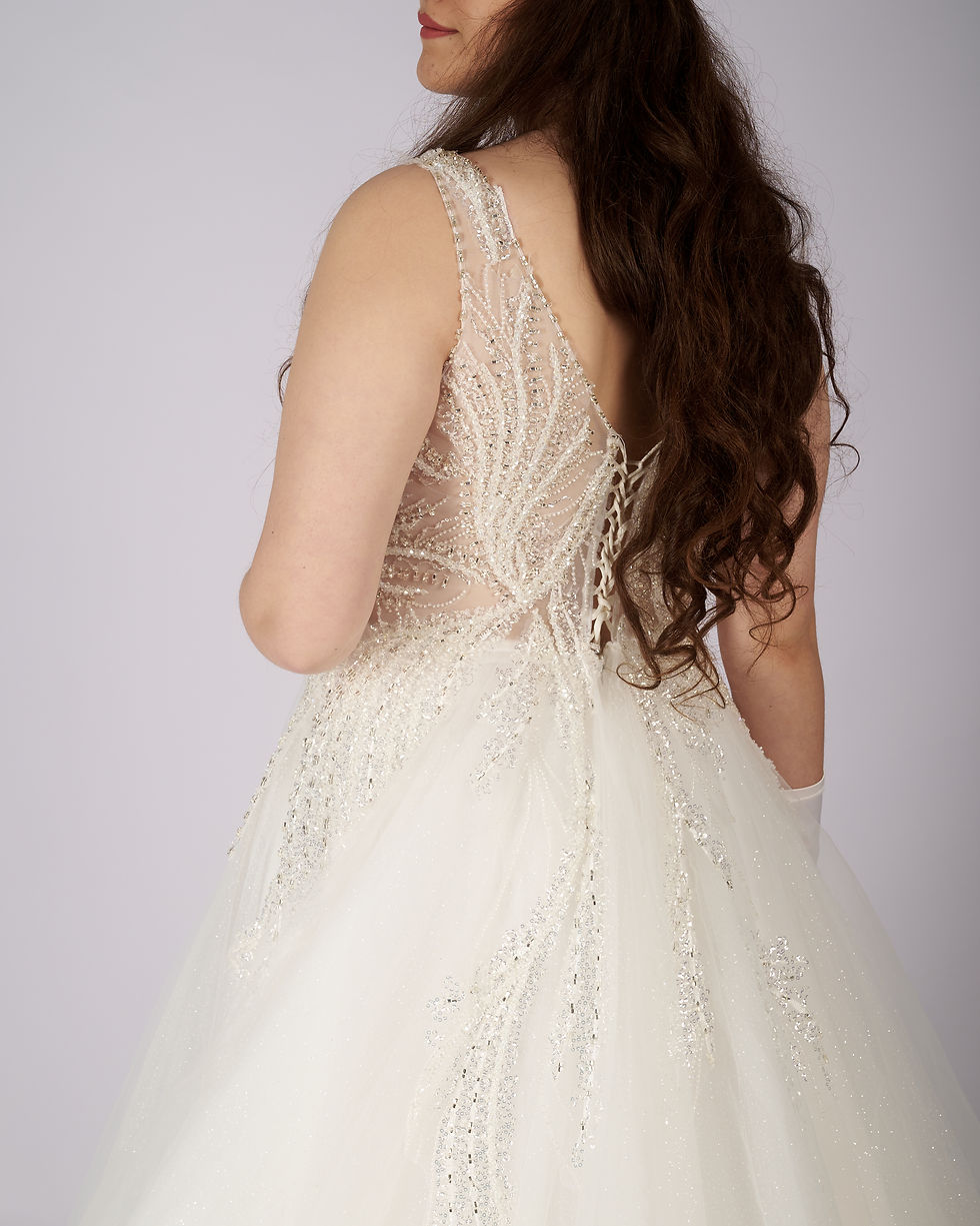 Thumbnail: Aurelia Crystal Beaded Wedding Dress