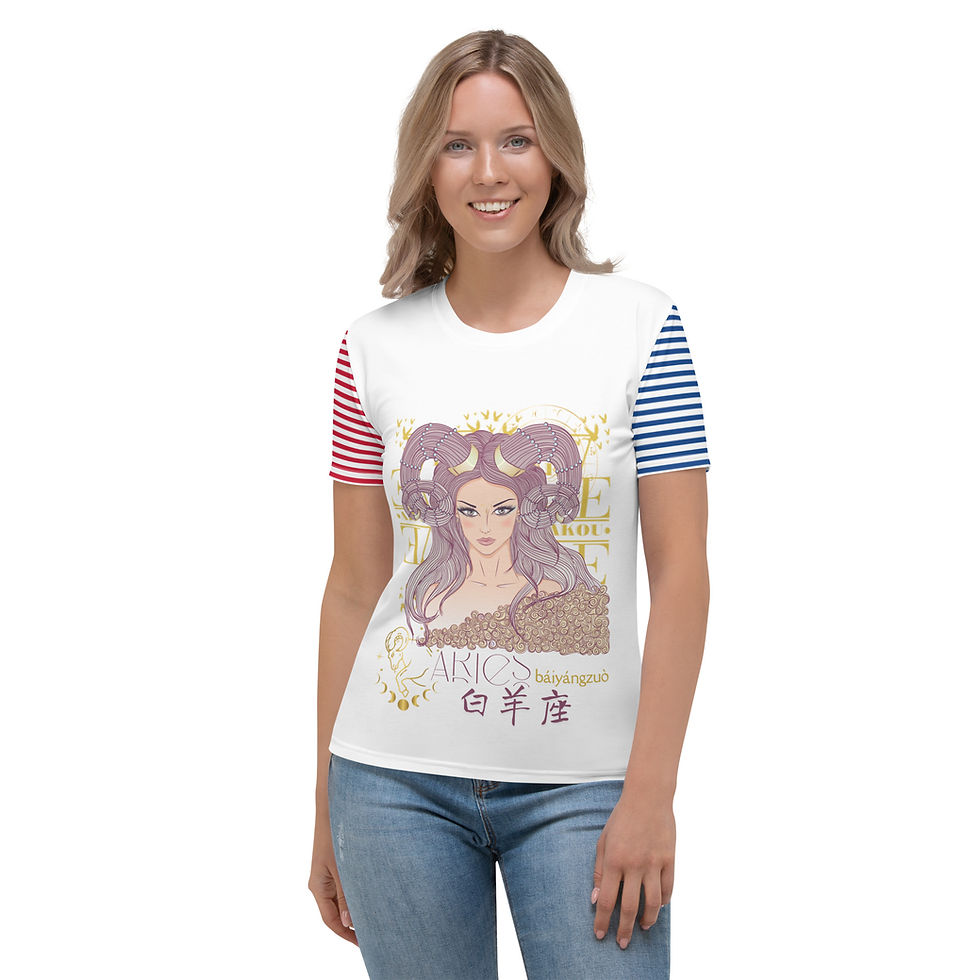 Κριός ♈ Γυναικεία Μπλούζα Women's Aries T-shirt ♈ Women's Aries T-shirt