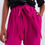 Thumbnail: Wide Leg Belted Pants in Fuchsia