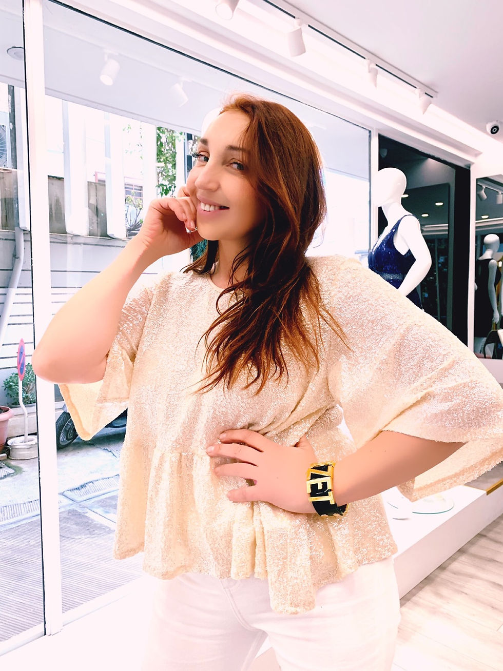 Miniature : Φεστιβάλ Μπλούζα με παγιετα