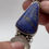 Thumbnail: Lapis Lazuli and Clear Quartz Necklace with Fine Silver Chain