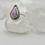 Thumbnail: Sterling Silver Lepidolite Teardrop Ring -- Size 6.5 (US)