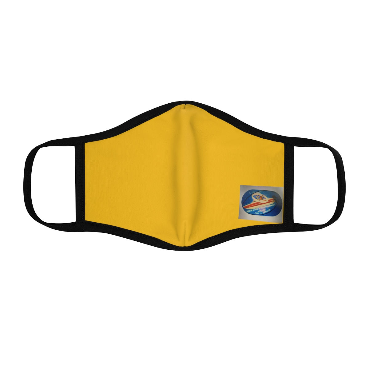 Fish N A Dish & Trusty Sidekick Scallop (Fish & Scallop's) Fitted Face Mask