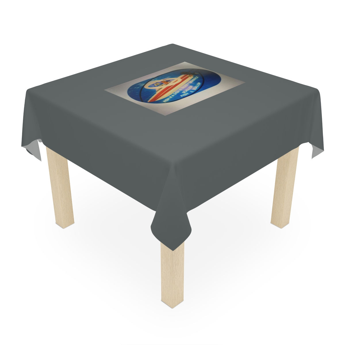 Fish N A Dish & Trusty Sidekick Scallop (Fish & Scallop's)Table Cloth
