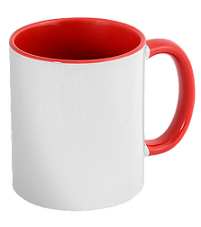 Caneca de Cerâmica com Interior e Alça Coloridos