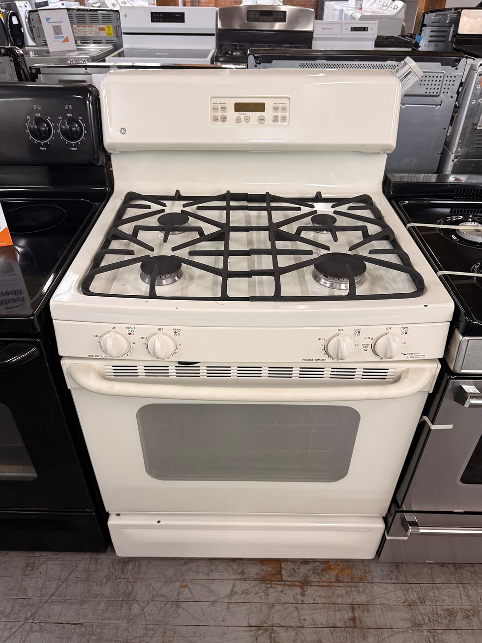 GE Cream 4 Burner Gas Stove-17999