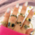 hand model with several rings