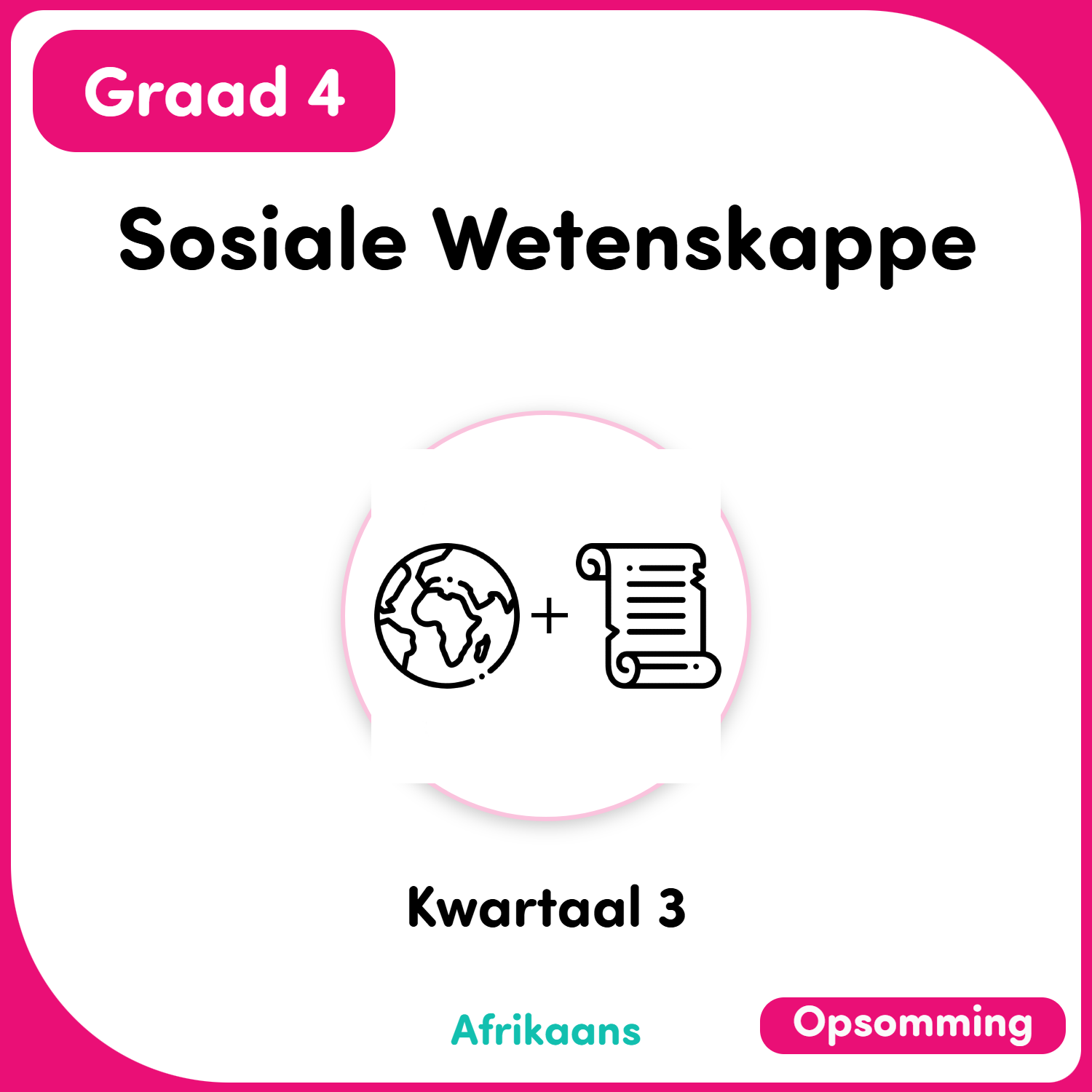 Gr 4 Sosiale Wetenskappe KW 3 [Afrikaans]