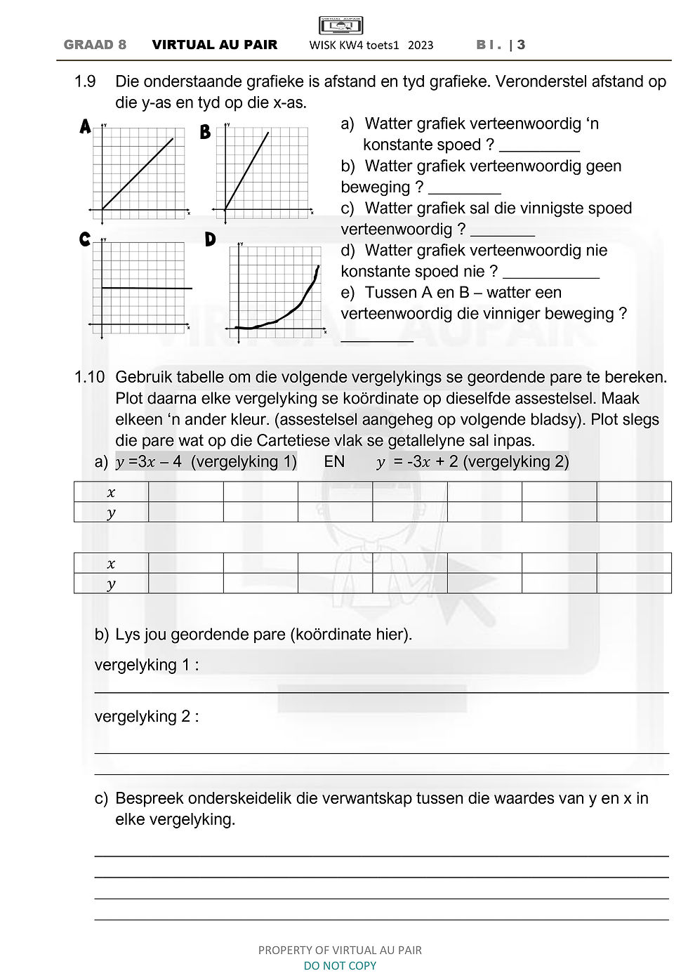 Thumbnail: Gr 8 Wiskunde Oefenboek [Afrikaans]