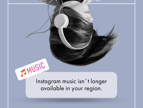 Instagram Music Isn't Longer Available In Your Region