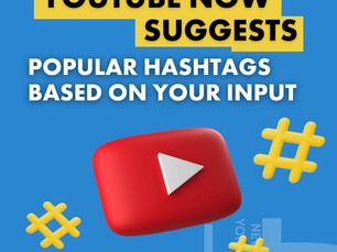YouTube Now Suggests Popular Hashtags Based on Your Input